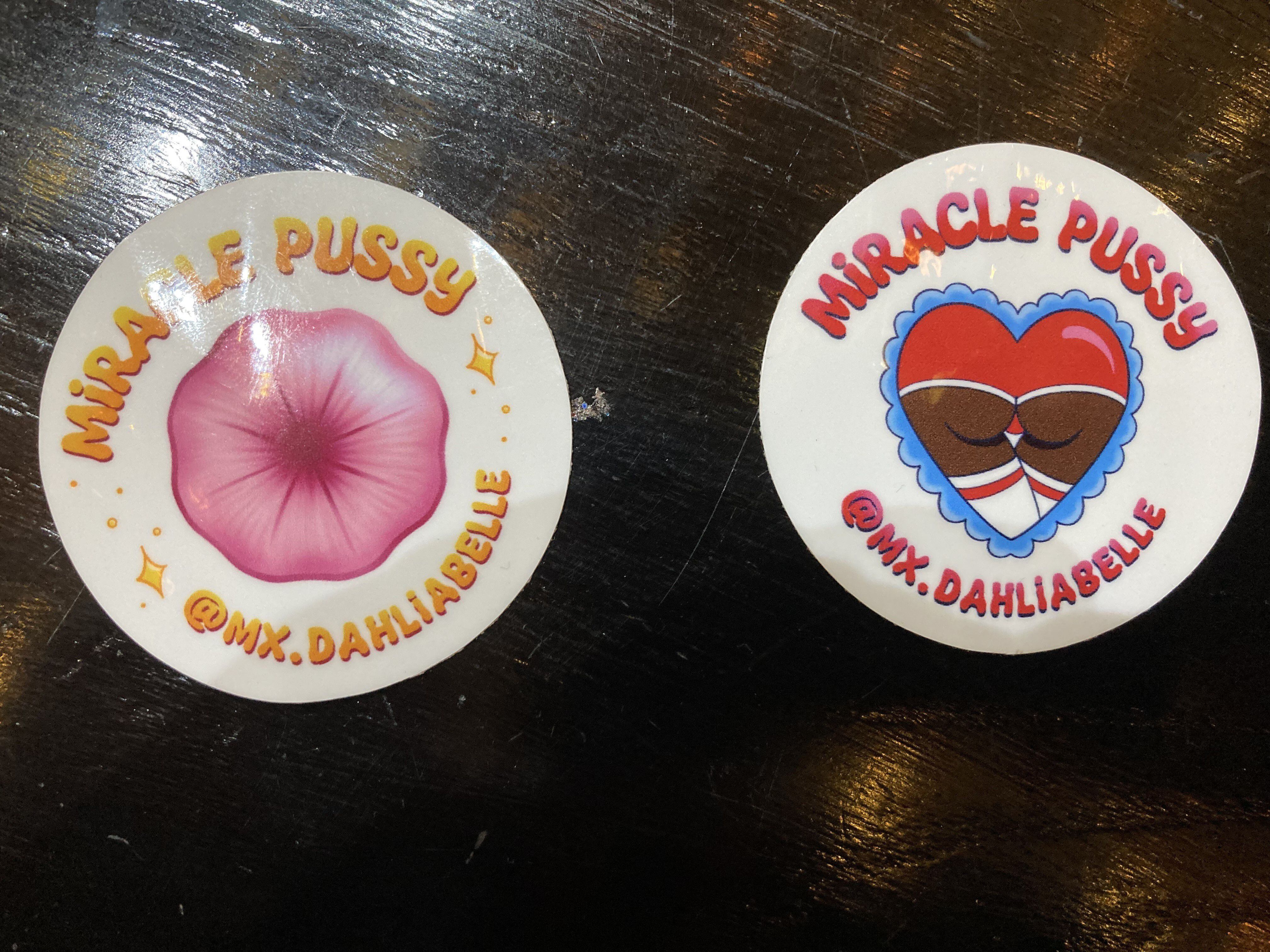 Mx. Dahlia Belle Debuts Miracle Pussy Stickers in Response to